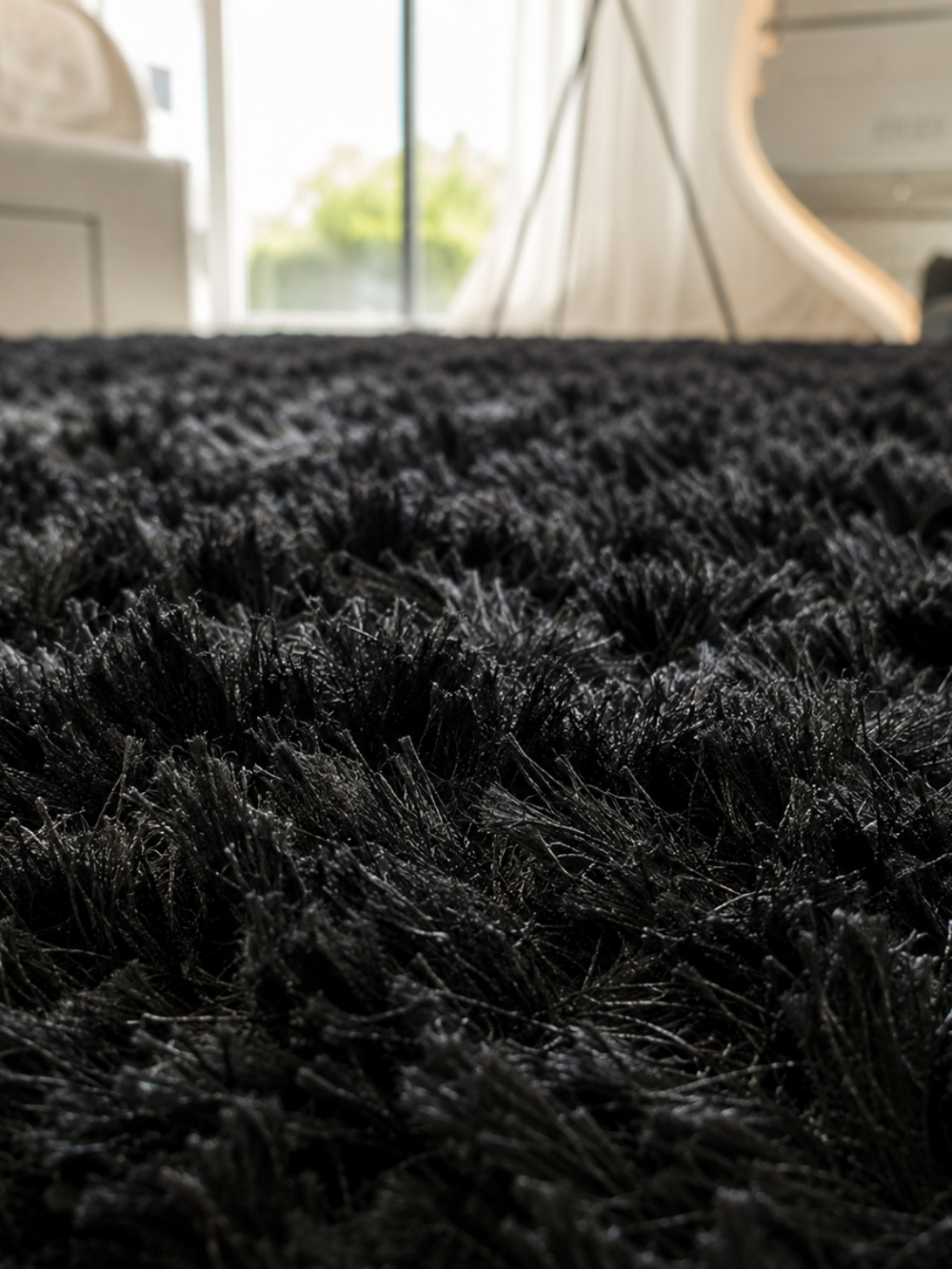 Big Long-Pile Rug # Alfombra de pelo Largo Grande