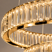 "SPIRAL RINGS" CHANDELIER