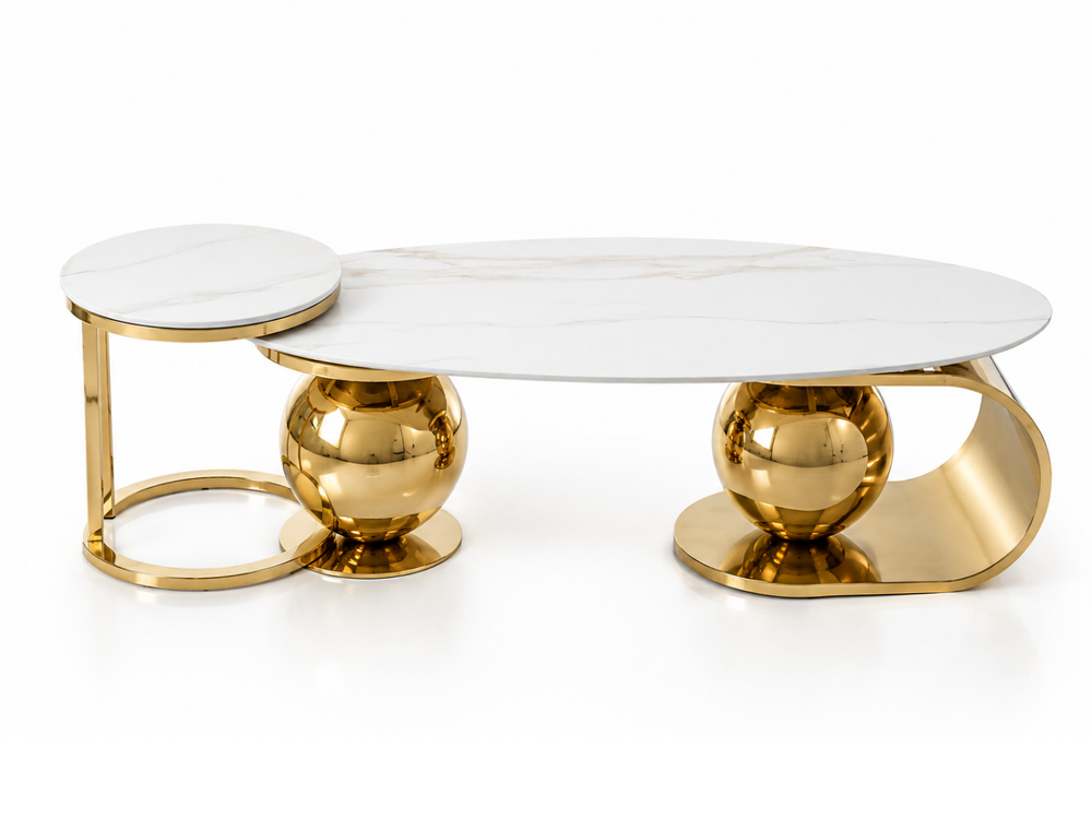 Juego de Coffee Table + Mesa Auxiliar