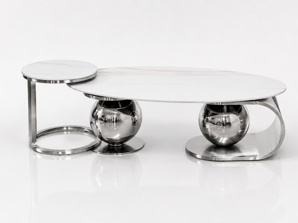 Juego de Coffee Table + Mesa Auxiliar