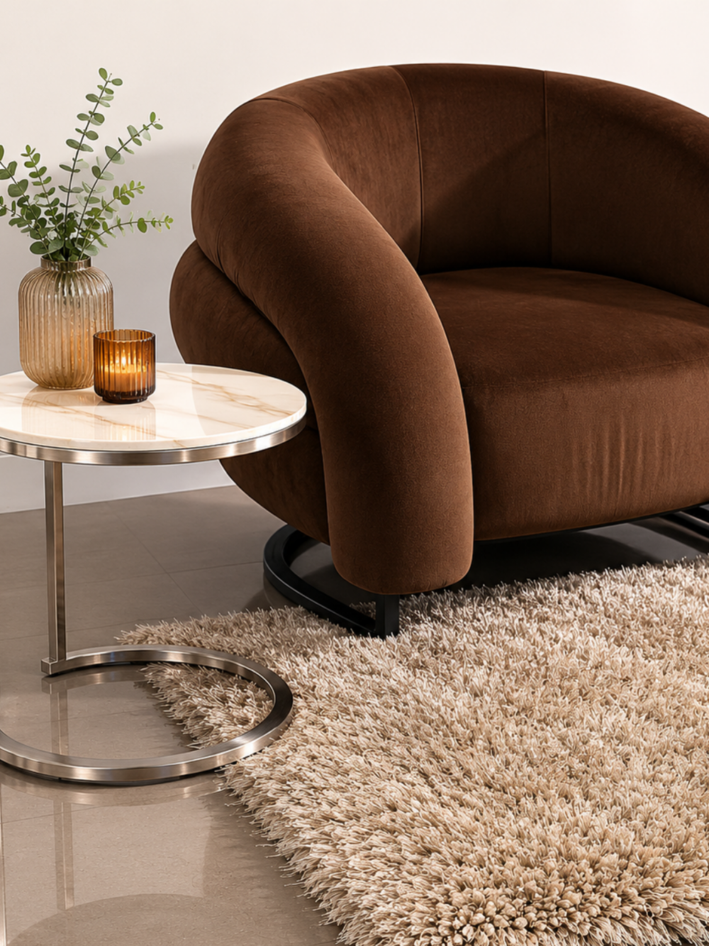 Big Long-Pile Rug # Alfombra de pelo Largo Grande